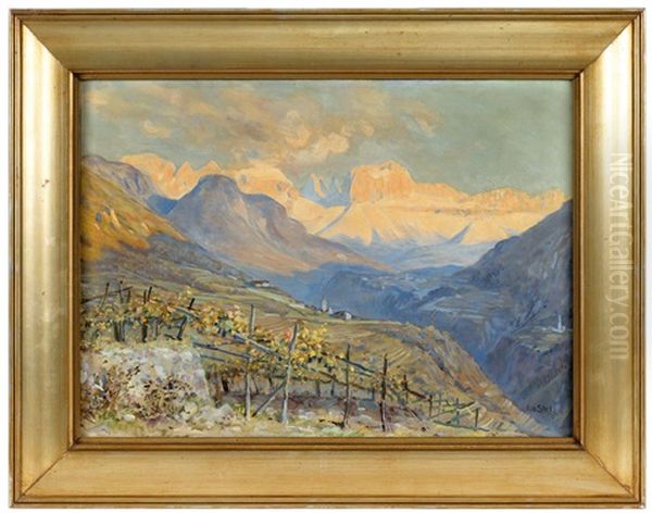 Rosengarten/sudtirol Oil Painting by Albert Stolz