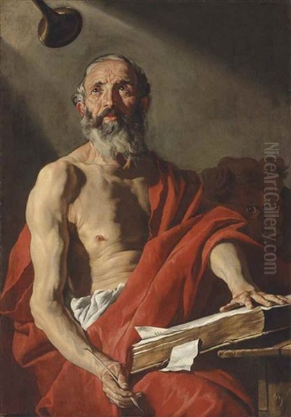 Saint Jerome Oil Painting by Matthias Stom