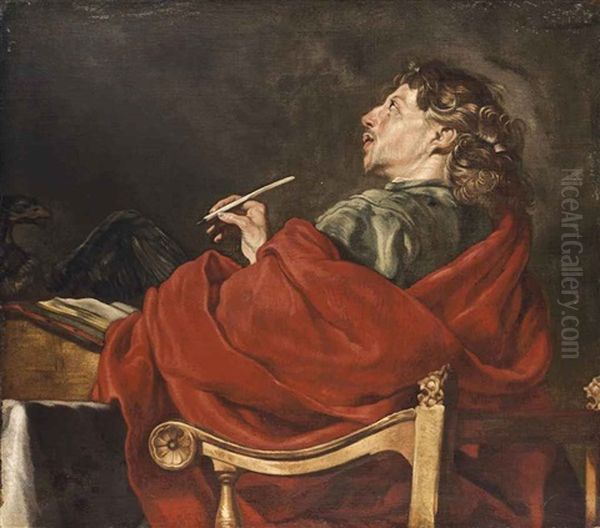 Saint John The Evangelist Oil Painting by Matthias Stom