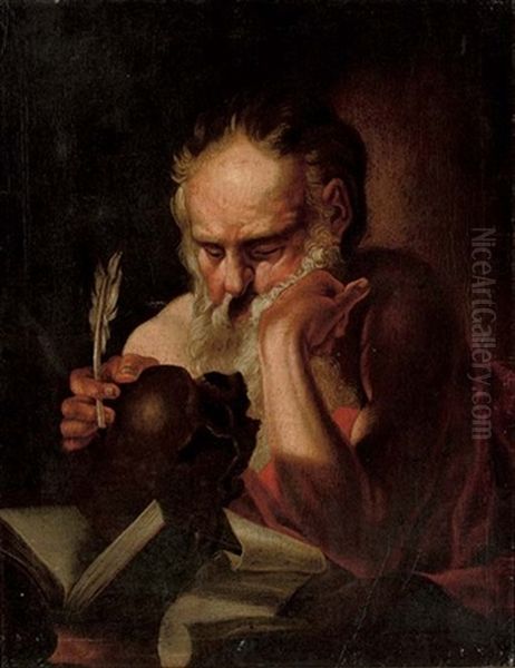 Saint Jerome Oil Painting by Mathaeus Stomer the Younger