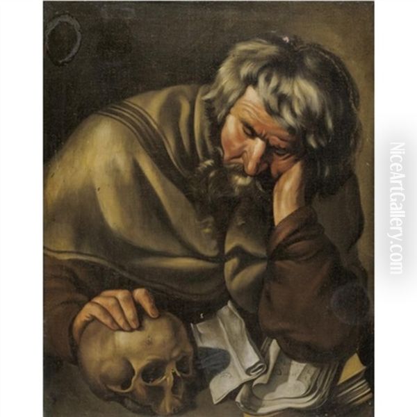 Saint Jerome Oil Painting by Mathaeus Stomer the Younger