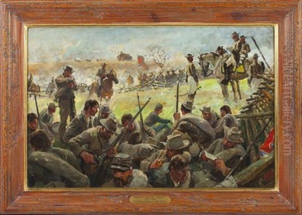 The Civil War Oil Painting by Herbert Morton Stoops