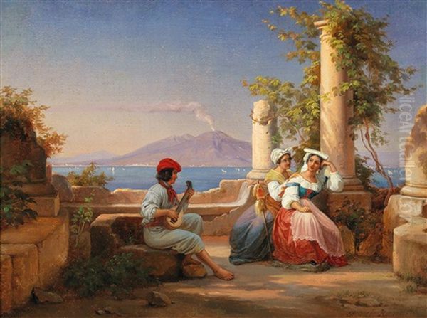 Serenade Oil Painting by Frederik Ludwig Storch