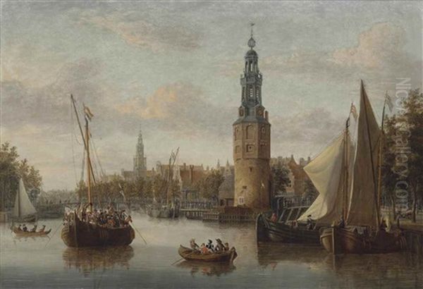 The Boarding Of The Company Troops At The Montelbaan Tower, Amsterdam Oil Painting by Abraham Jansz. Storck