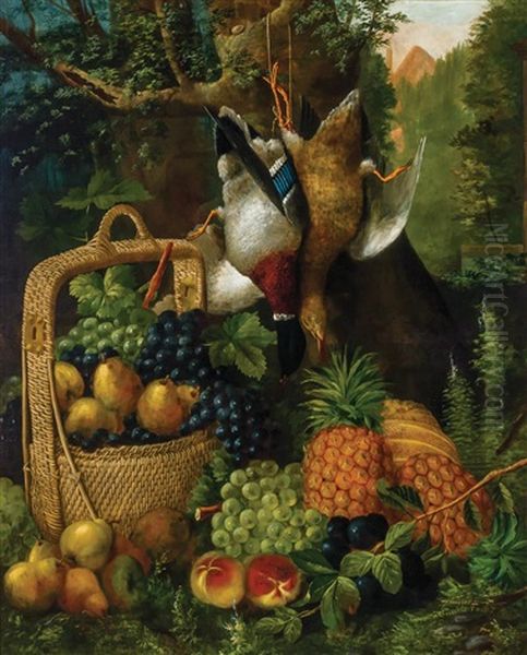 Still Life With Fruit And Game Oil Painting by Charles Storer