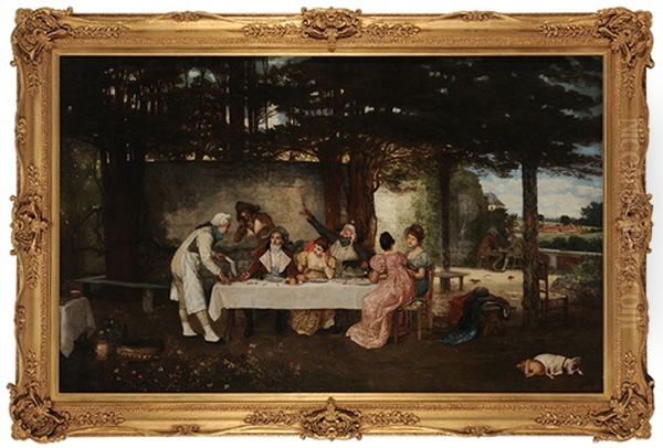 The Young Prodigal And His Friends Oil Painting by George Adolphus Storey