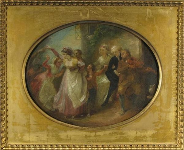 Merrymaking Oil Painting by Thomas Stothard