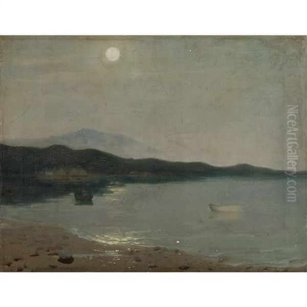 Summer Moonlight Oil Painting by William Stott