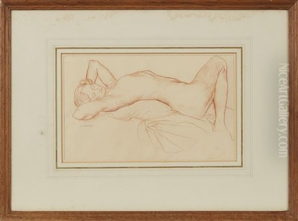 Reclining Nude Oil Painting by William Strang