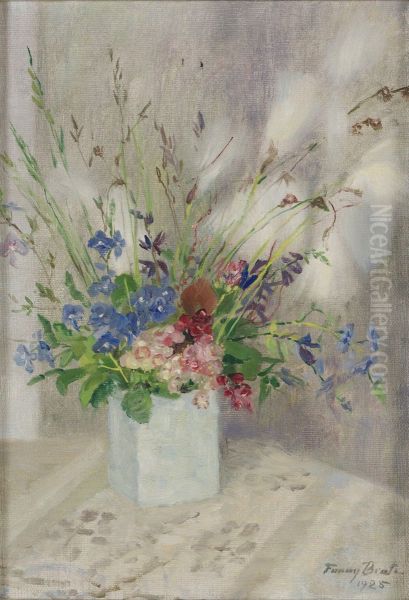 Angsblomster. Oil Painting by Fanny Brate