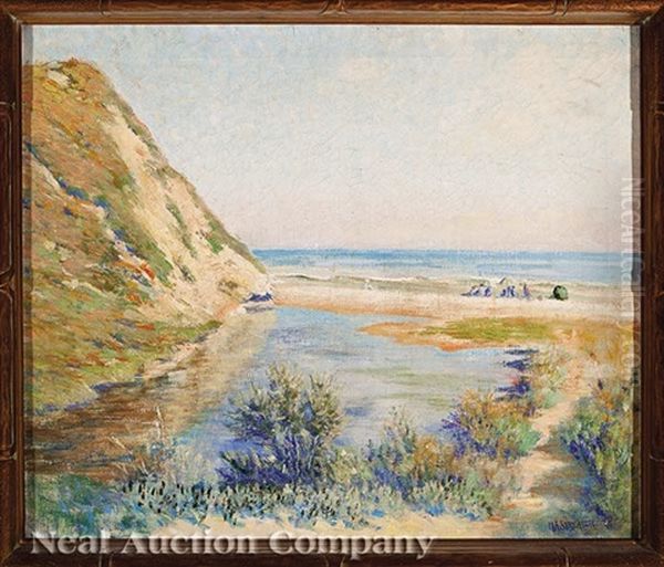 View By The Shore Oil Painting by Harold Streator