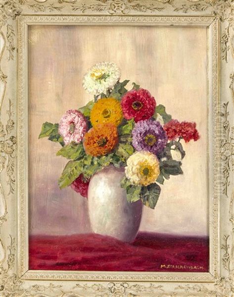 Blumenmaler Oil Painting by Max Theodor Streckenbach