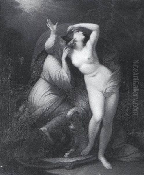 Szene Aus Der Griechischen Mythologie Oil Painting by Wilhelm Strecker