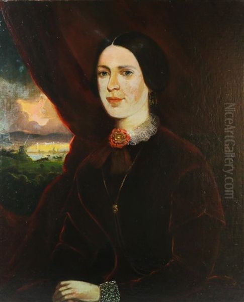 Portrait Of A Lady Oil Painting by Robert Street