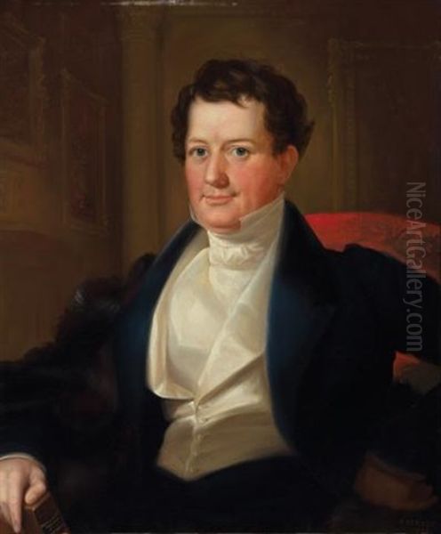 Portrait Of John Baker Of Philadelphia Oil Painting by Robert Street