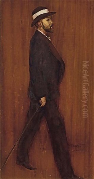 Self Portrait Oil Painting by Arthur Streeton