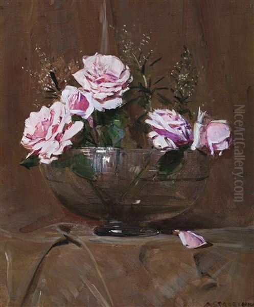 Roses, La France by Arthur Streeton