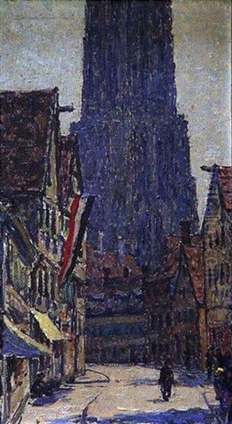 Walfischgasse, Ulm Oil Painting by Max Arthur Stremel