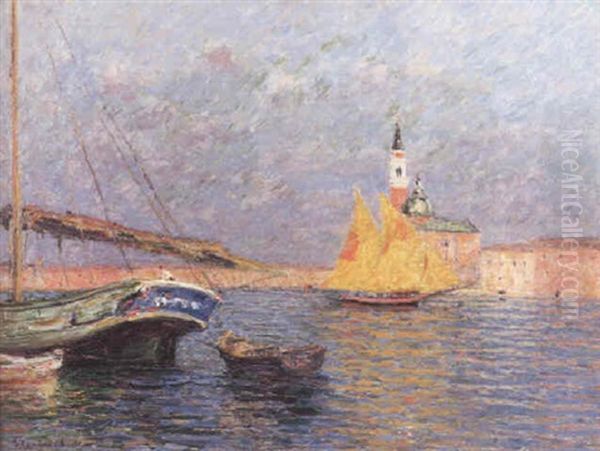 Ansicht Von Venedig Oil Painting by Max Arthur Stremel