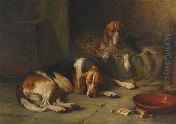 Rest After Toil Oil Painting by Philip Eustace Stretton