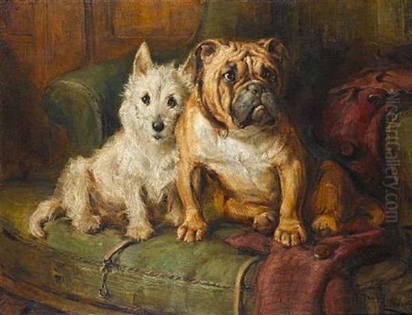 Best Friends Oil Painting by Philip Eustace Stretton