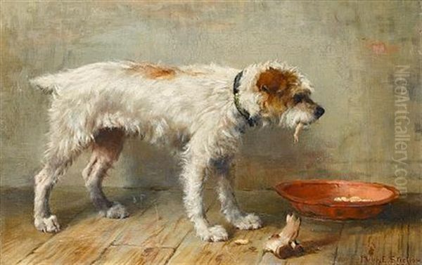 A Meagre Meal Oil Painting by Philip Eustace Stretton