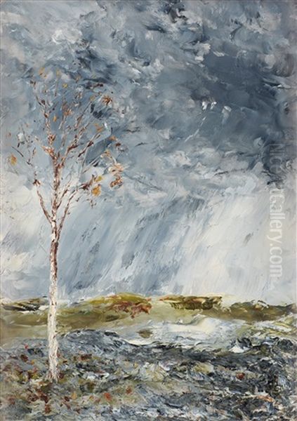 Bjorken I (host) Oil Painting by August Strindberg