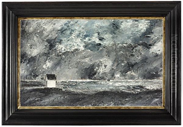 Bakfyr Oil Painting by August Strindberg