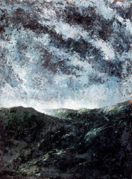 Vagen Oil Painting by August Strindberg