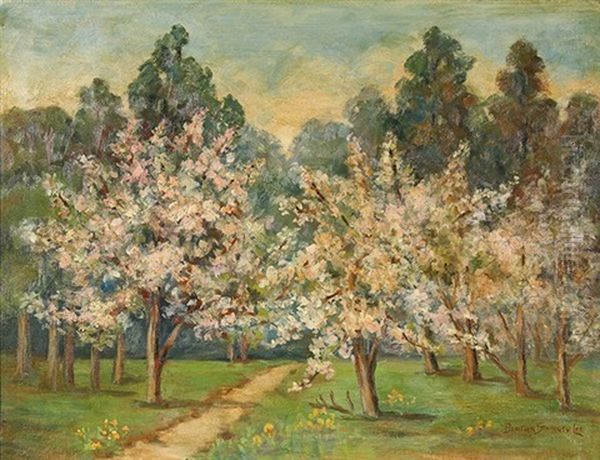 Spring Blossoming Oil Painting by Bertha Lee Stringer