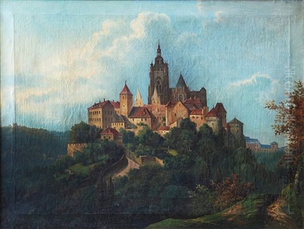 Prazsky Hrad Oil Painting by Vilem Stroeminger