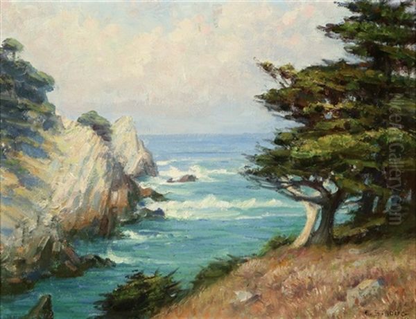 Point Lobos Oil Painting by Elizabeth Strong