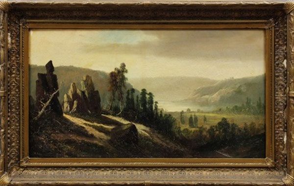 Valley Landscape Oil Painting by Joseph (Joe) D. Strong