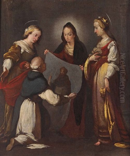 Apparizione Di Soriano Oil Painting by Bernardo Strozzi