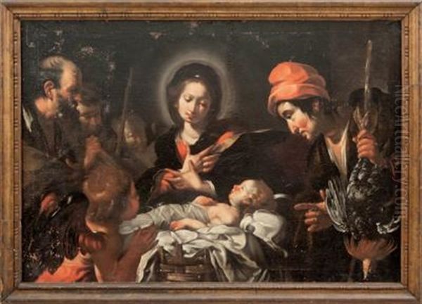 L'adorazione Dei Pastori Oil Painting by Bernardo Strozzi