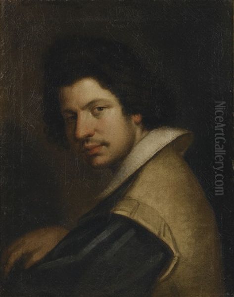 Portrait Of A Man Wearing A Ruff Oil Painting by Bernardo Strozzi