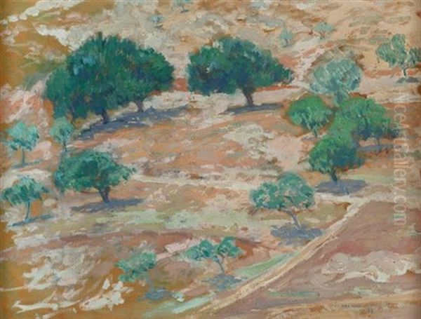 Grove Of Trees Oil Painting by Hermann Struck