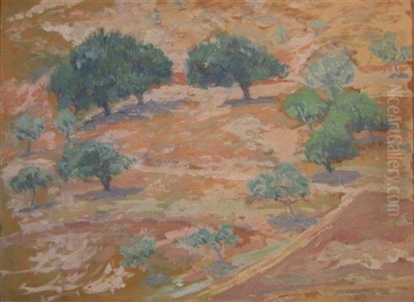 Grove Of Trees Oil Painting by Hermann Struck