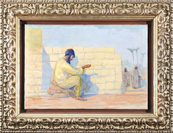 Beggars In Jerusalem Oil Painting by Hermann Struck