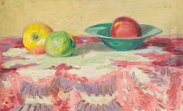 Still Life Of Fruit Oil Painting by Hermann Struck