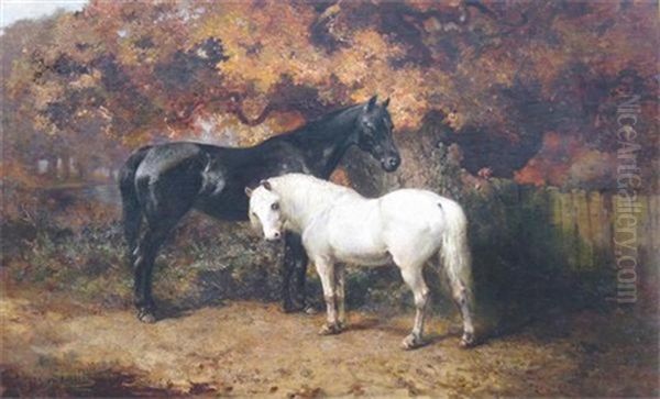 Old Friends Oil Painting by Alfred William Strutt