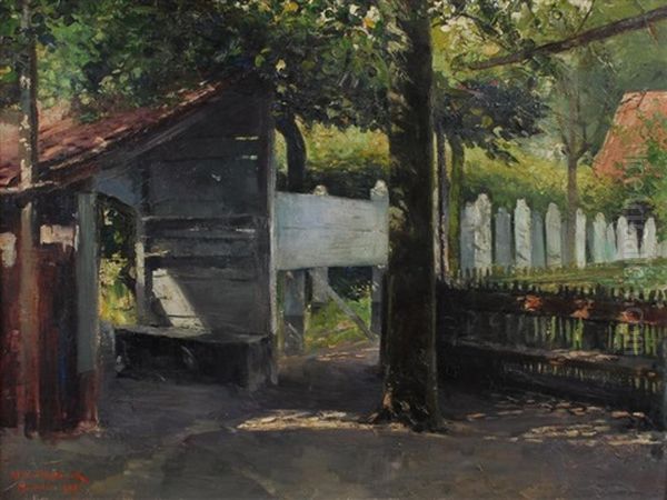 Coin De Jardin Oil Painting by Guillaume Van Strydonck