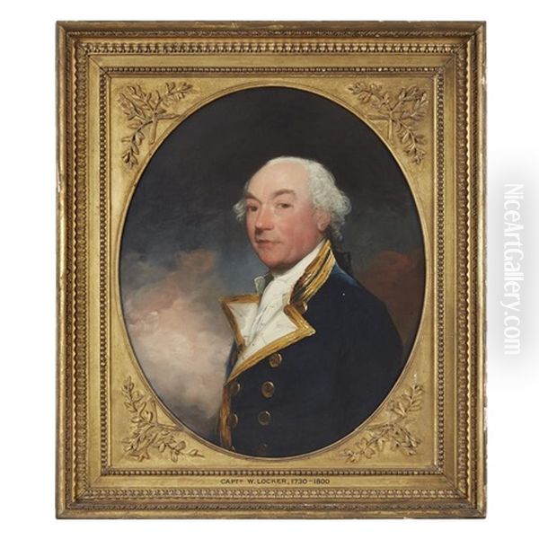 Portrait Of Captain William Locker Oil Painting by Gilbert Stuart