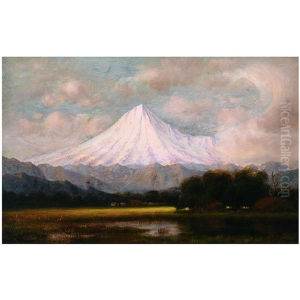 Mt. Hood Oil Painting by James Everett Stuart