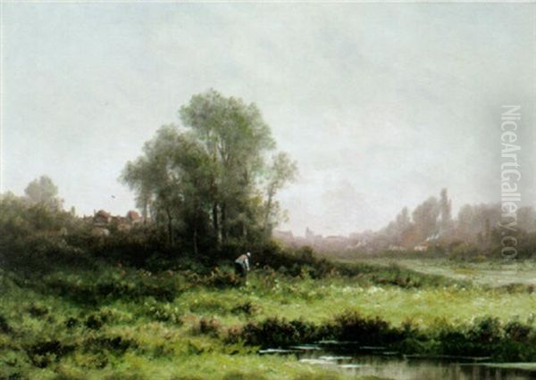 Morgendliche Sommerlandschaft Oil Painting by Robert Easton Stuart