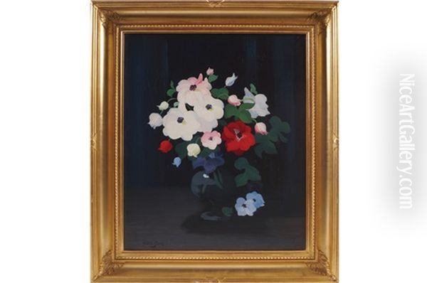 Still Life Of Flowers Oil Painting by Sir James Stuart