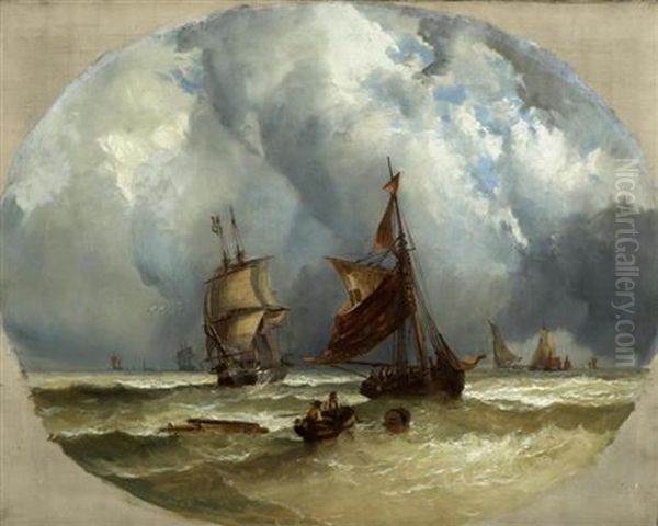 Marine Oil Painting by Ralph Reuben Stubbs