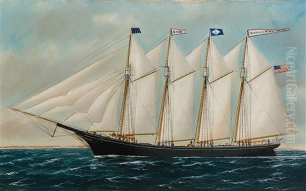 Four Masted Schooner 