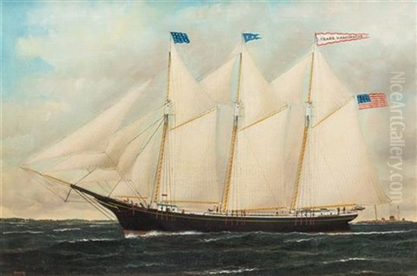 A Three Masted Schooner, Frank Harrington by William Pierce Stubbs