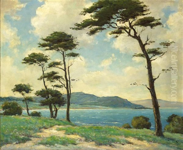 Near Monterey Oil Painting by Dedrick B. Stuber